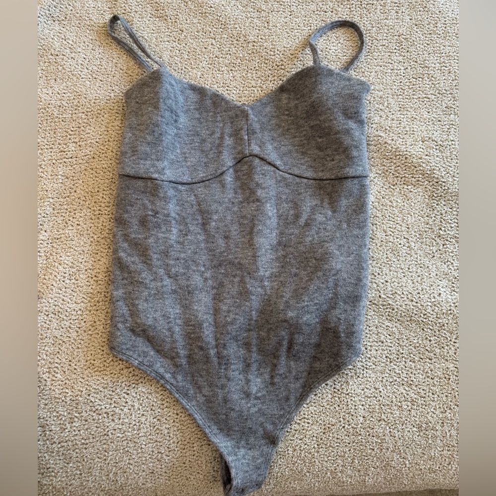 Express gray bodysuit
